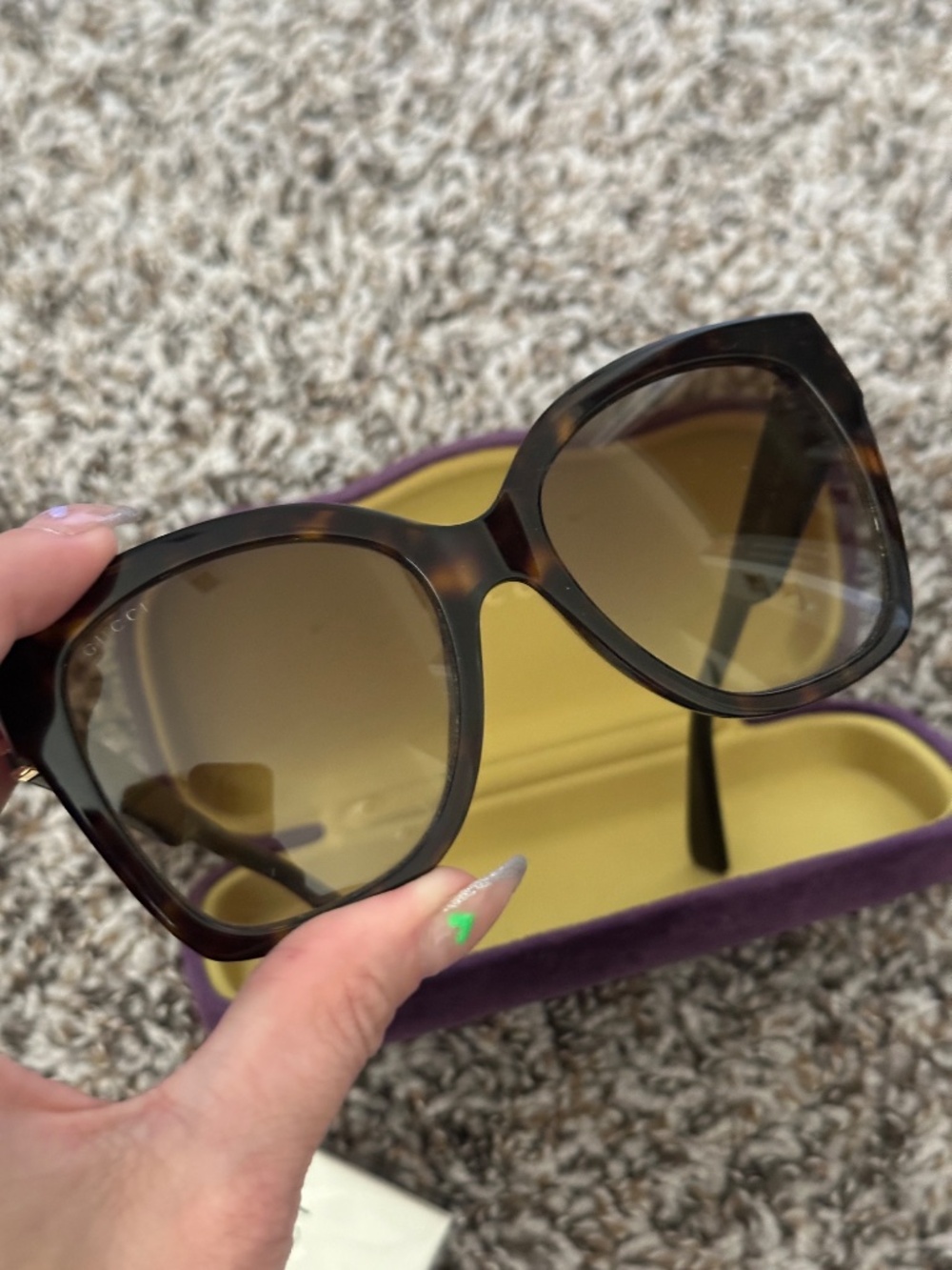 Authentic Gucci Sunglasses GG0459S Tortoiseshell + Brown Lenses - Picture 6 of 10